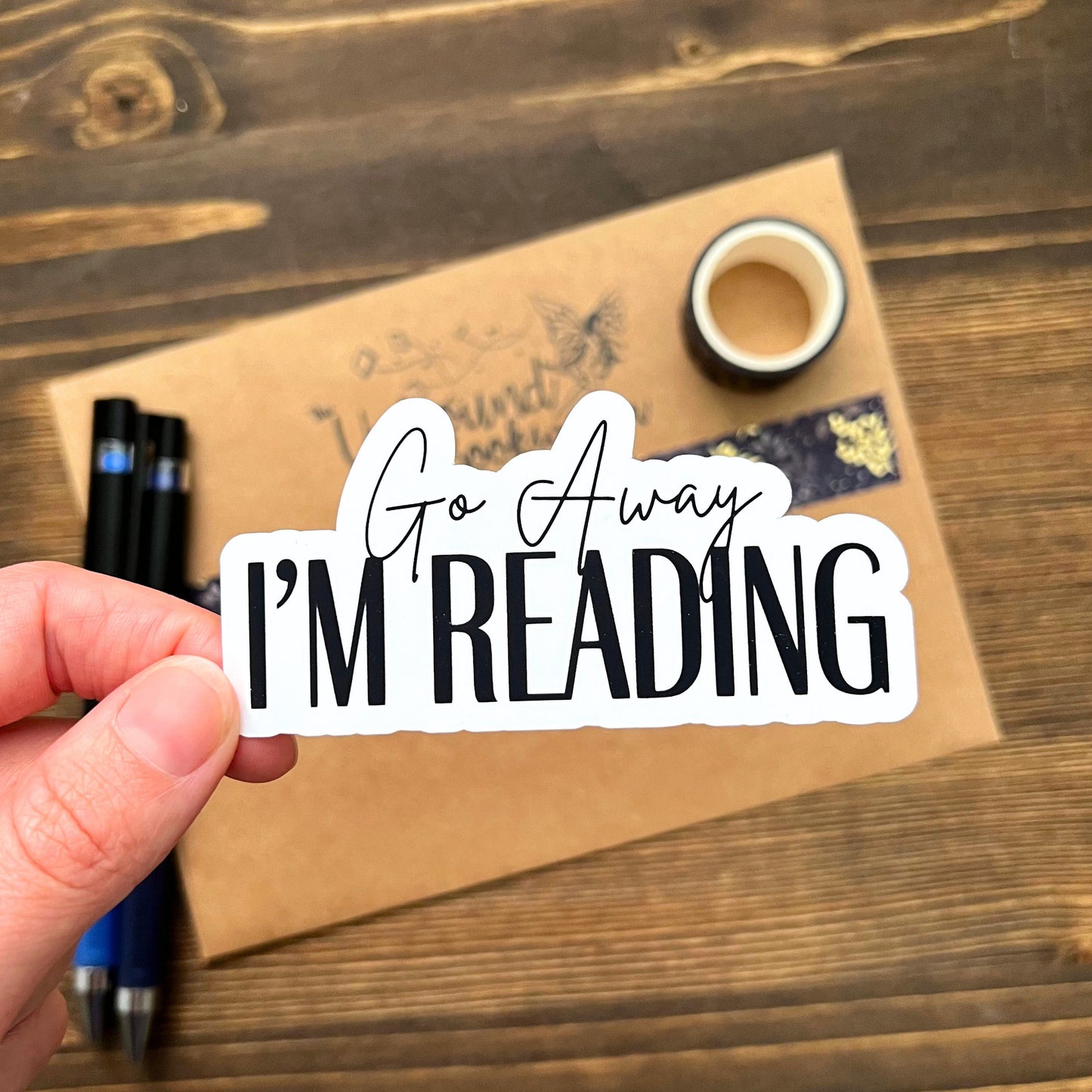Go Away, I'm Reading Sassy Bookish Sticker