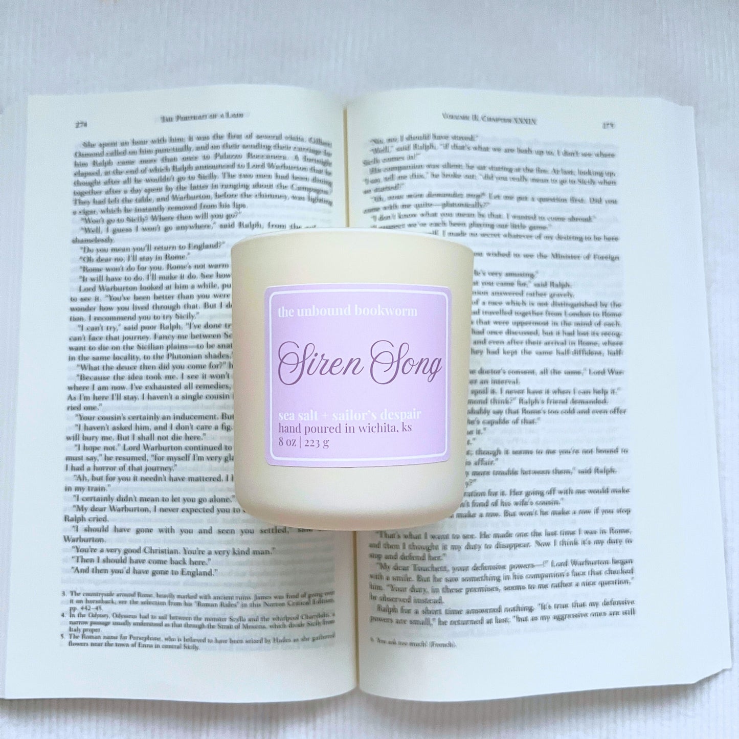 Siren Song Luxury Bookish Candle