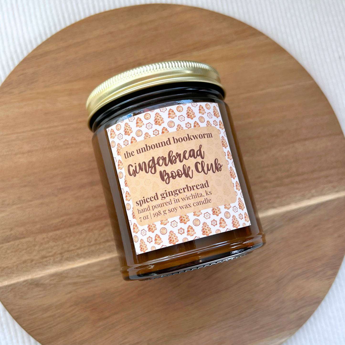Gingerbread Book Club | 7 oz Soy Book Candle
