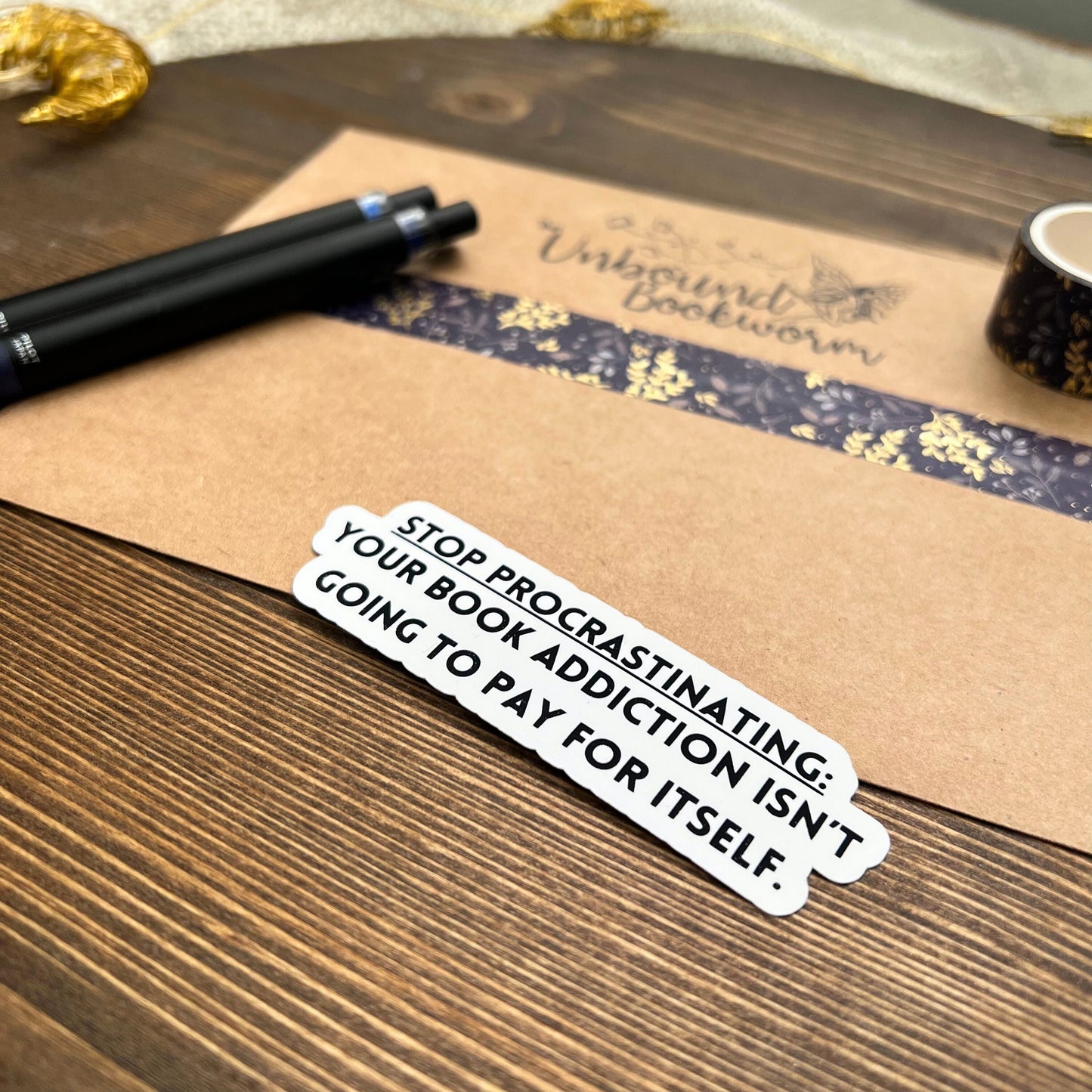 Stop Procrastinating Bookish Sticker