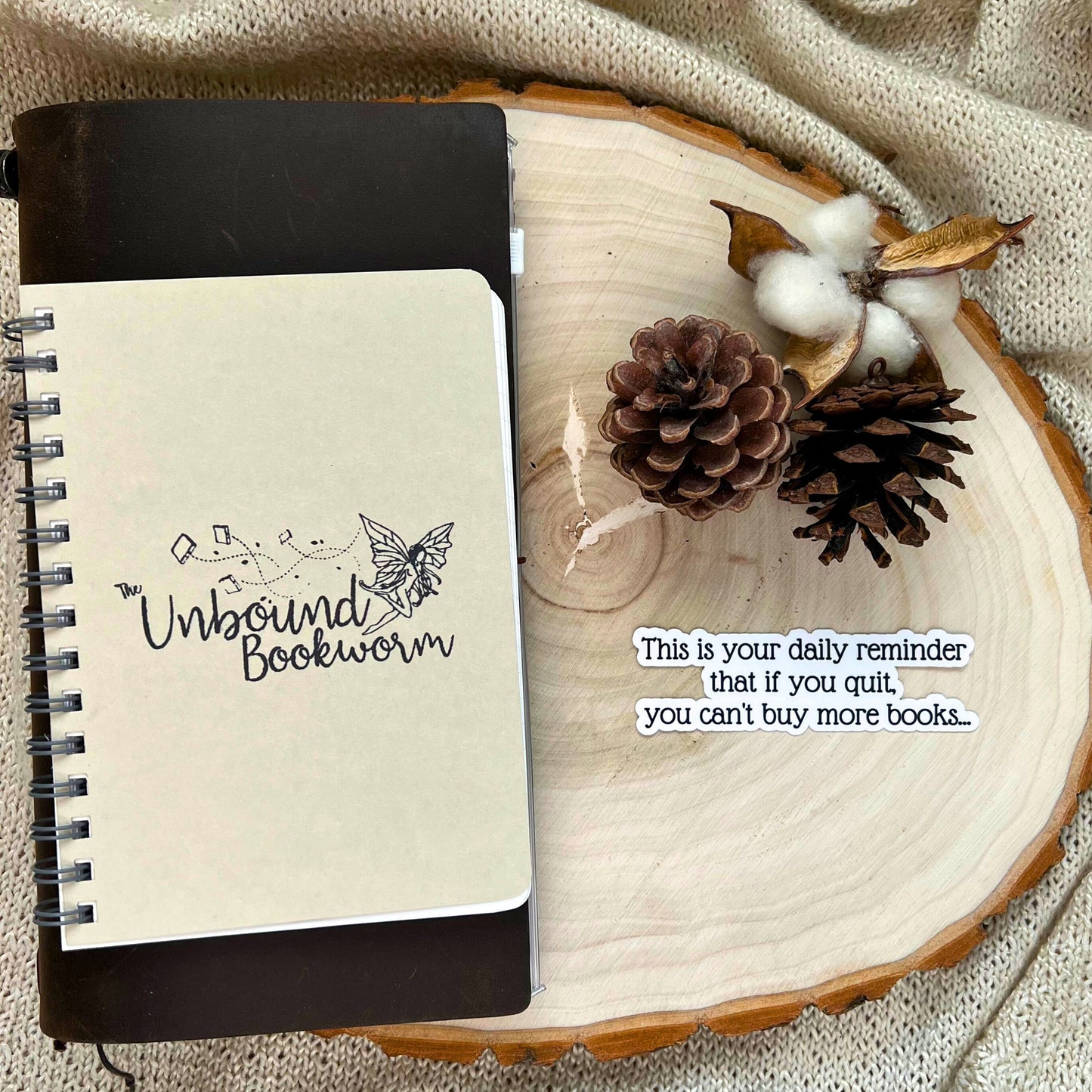 Daily Reminder Bookish Sticker