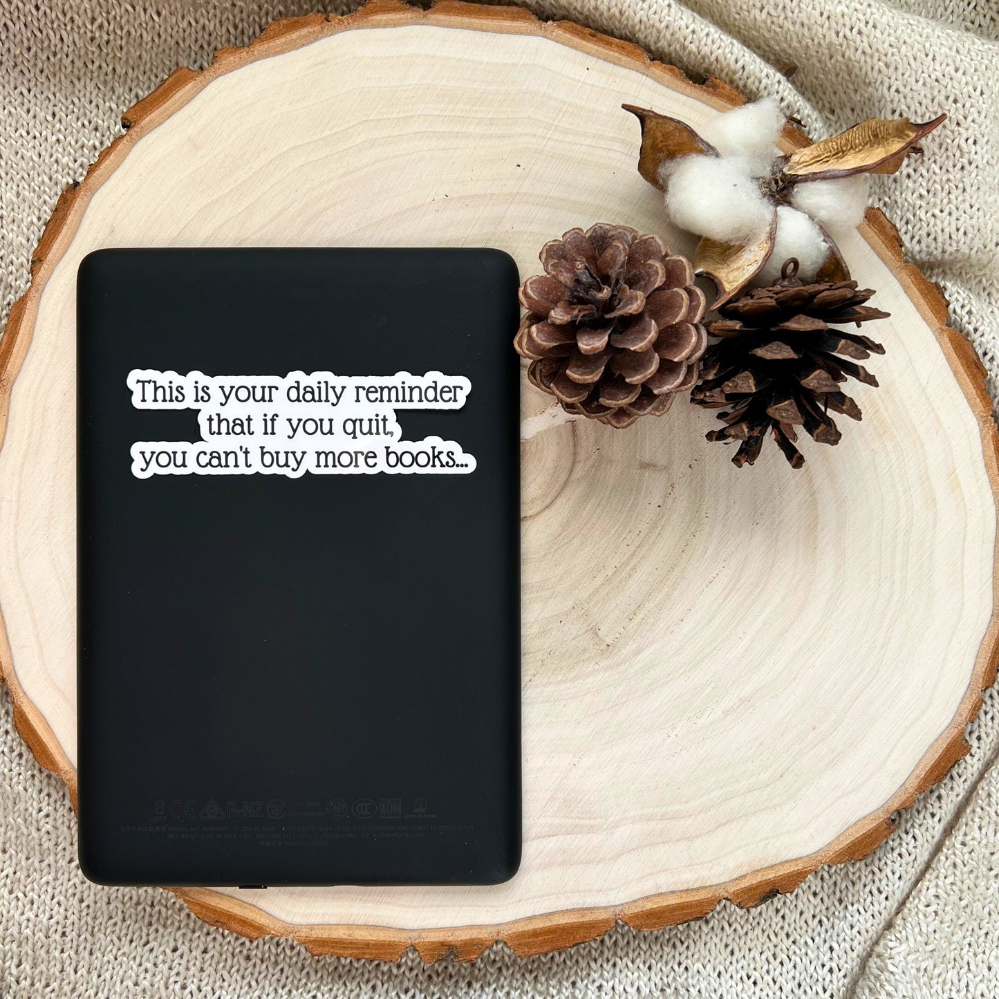 Daily Reminder Bookish Sticker