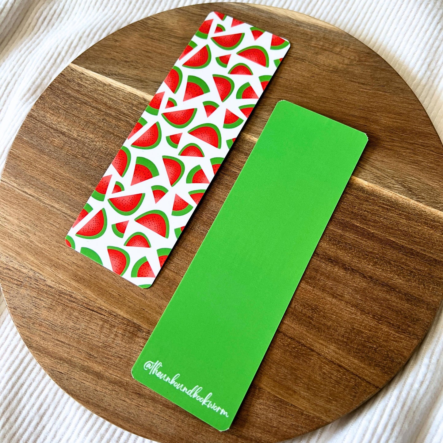 Watermelon Sugar Soft-Touch, Double-Sided Bookmark