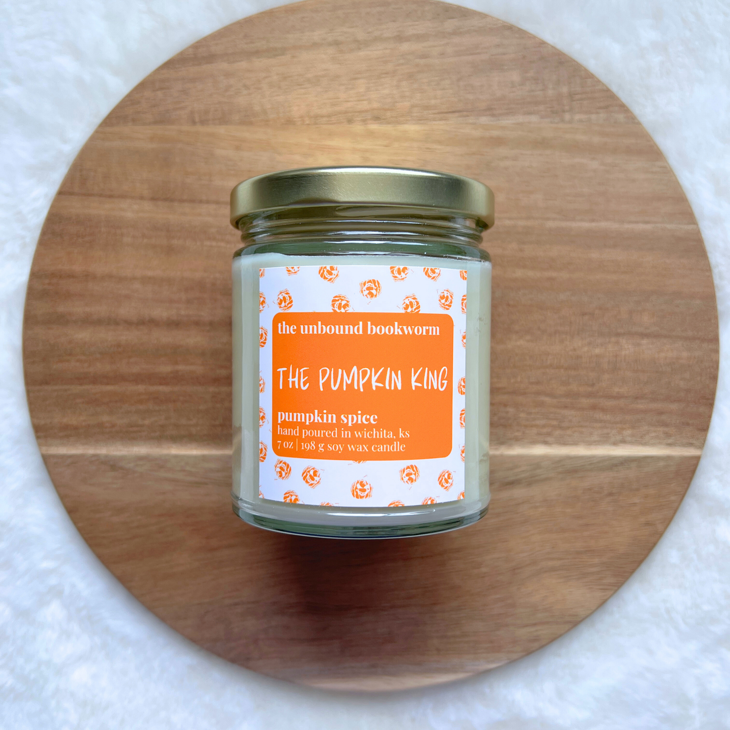 The Pumpkin King Fall Candle | 7 oz Soy Candle