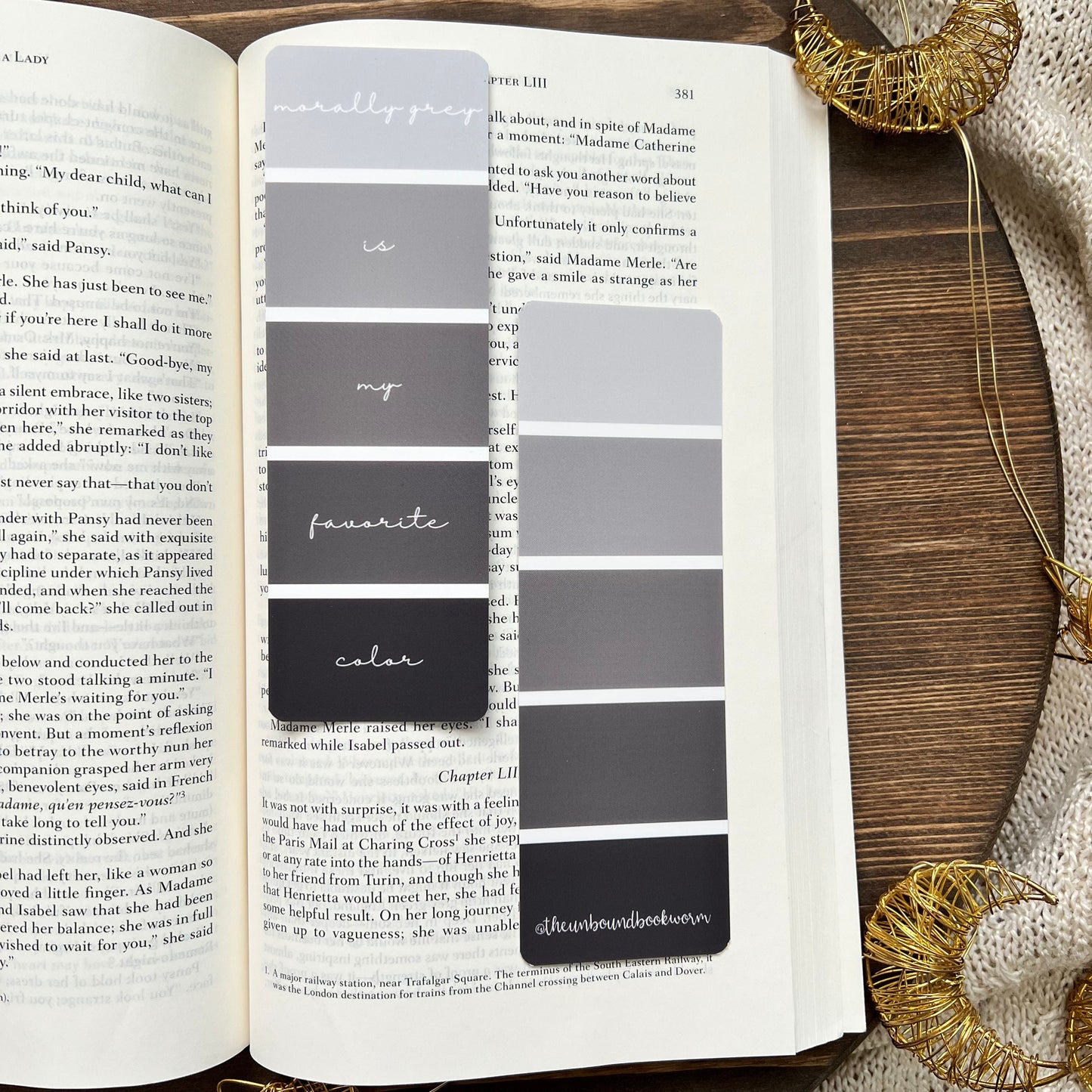 Morally Grey Aesthetic Soft-Touch Bookmark