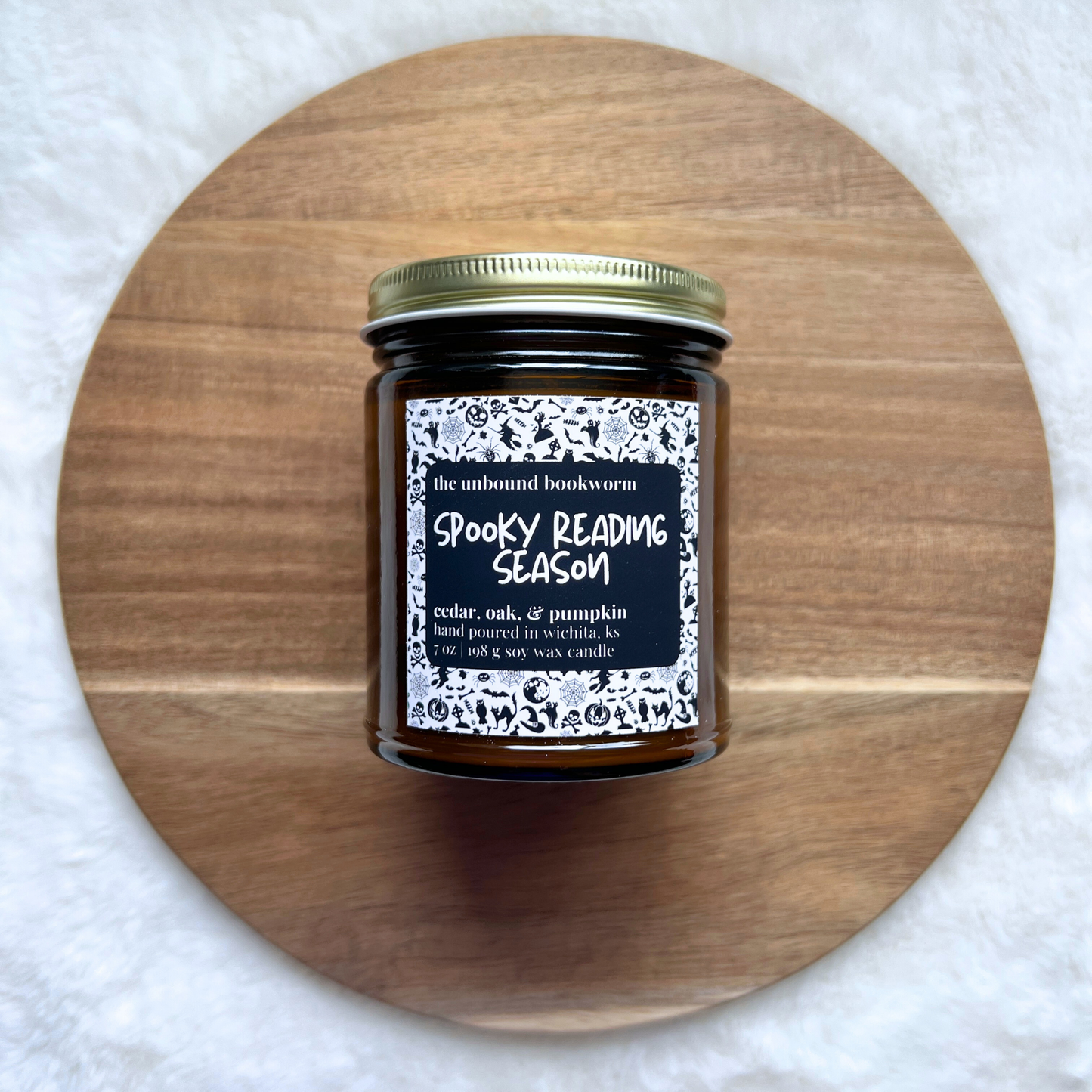 Spooky Reading Season Fall Candle | 7 oz Soy Candle