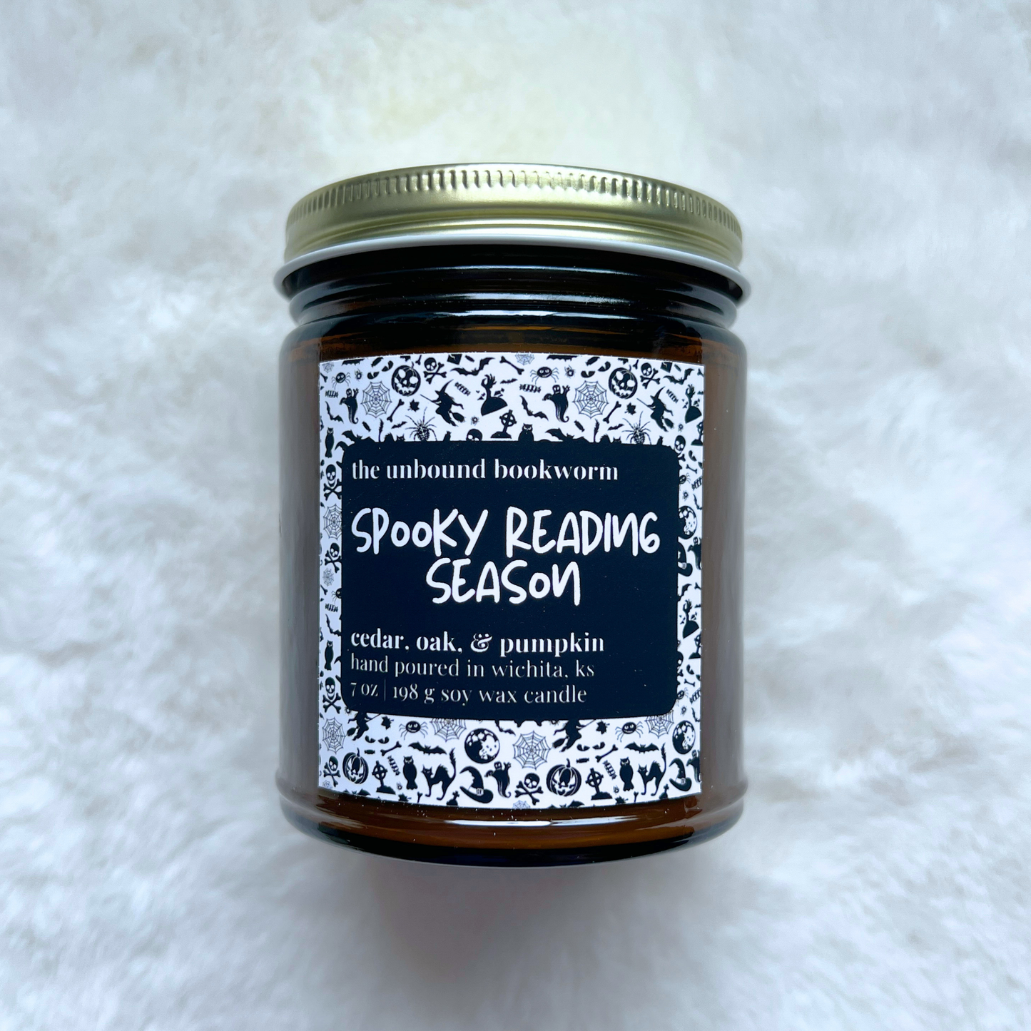 Spooky Reading Season Fall Candle | 7 oz Soy Candle