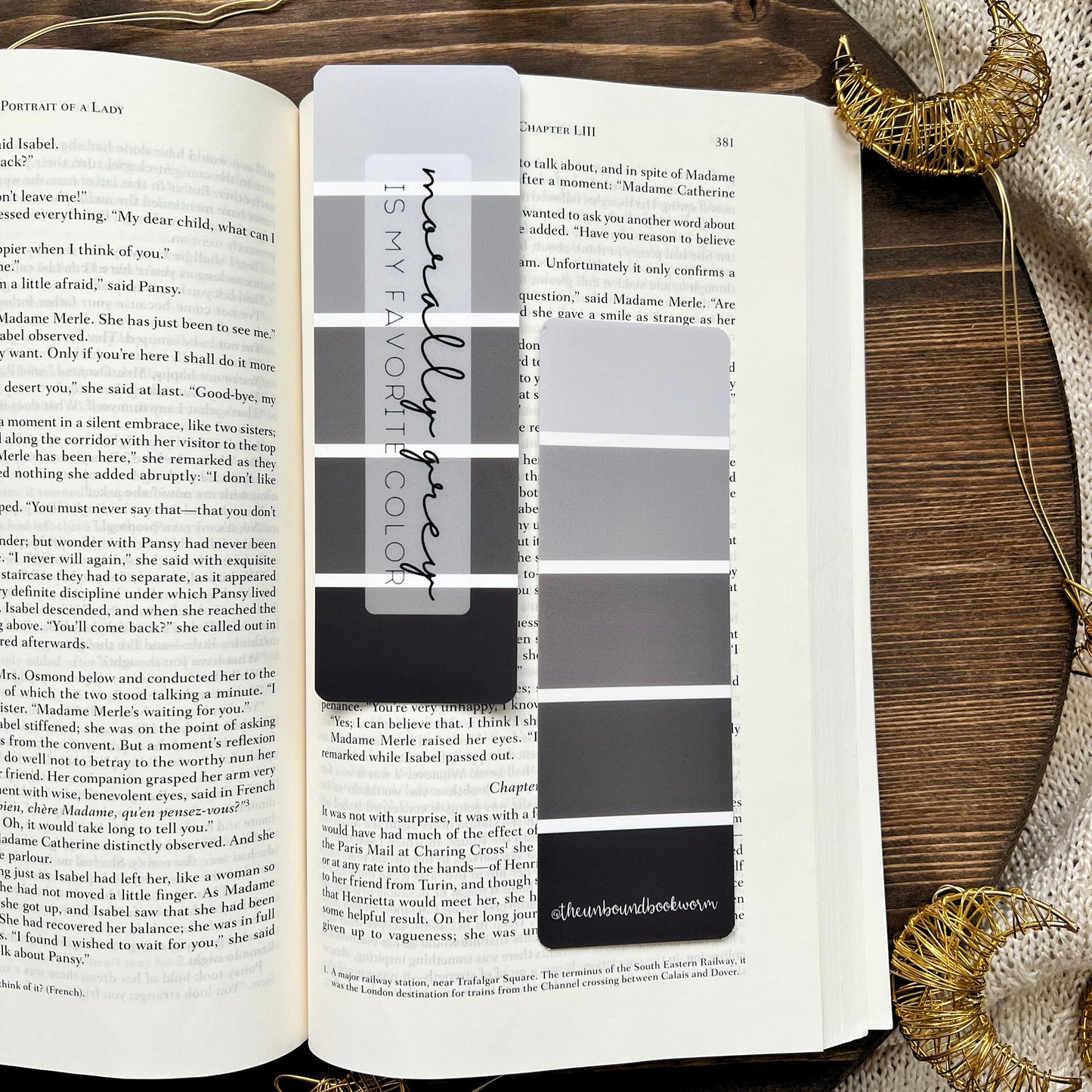 Morally Grey Soft-Touch Bookmark