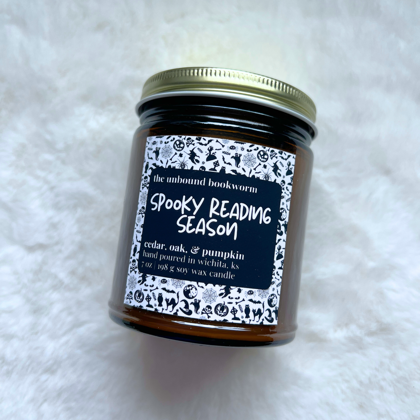Spooky Reading Season Fall Candle | 7 oz Soy Candle