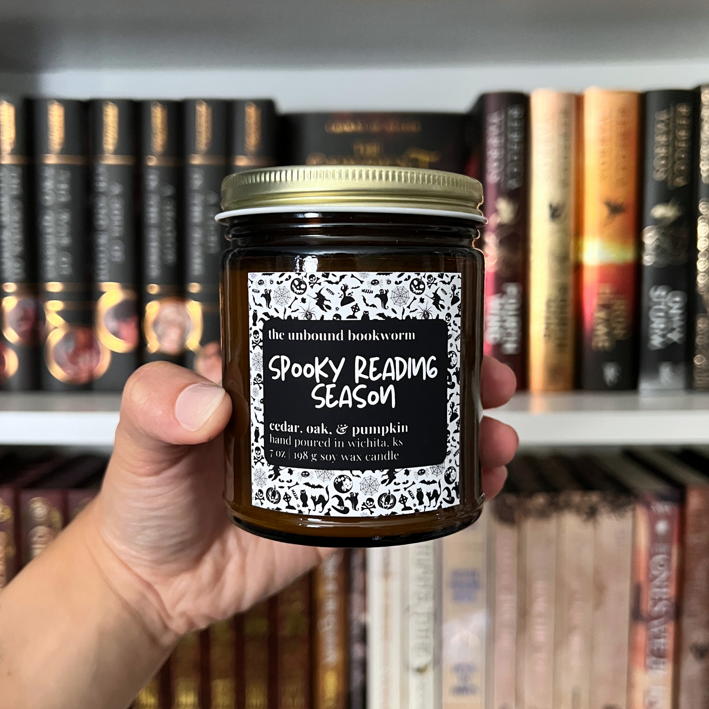 Spooky Reading Season Fall Candle | 7 oz Soy Candle