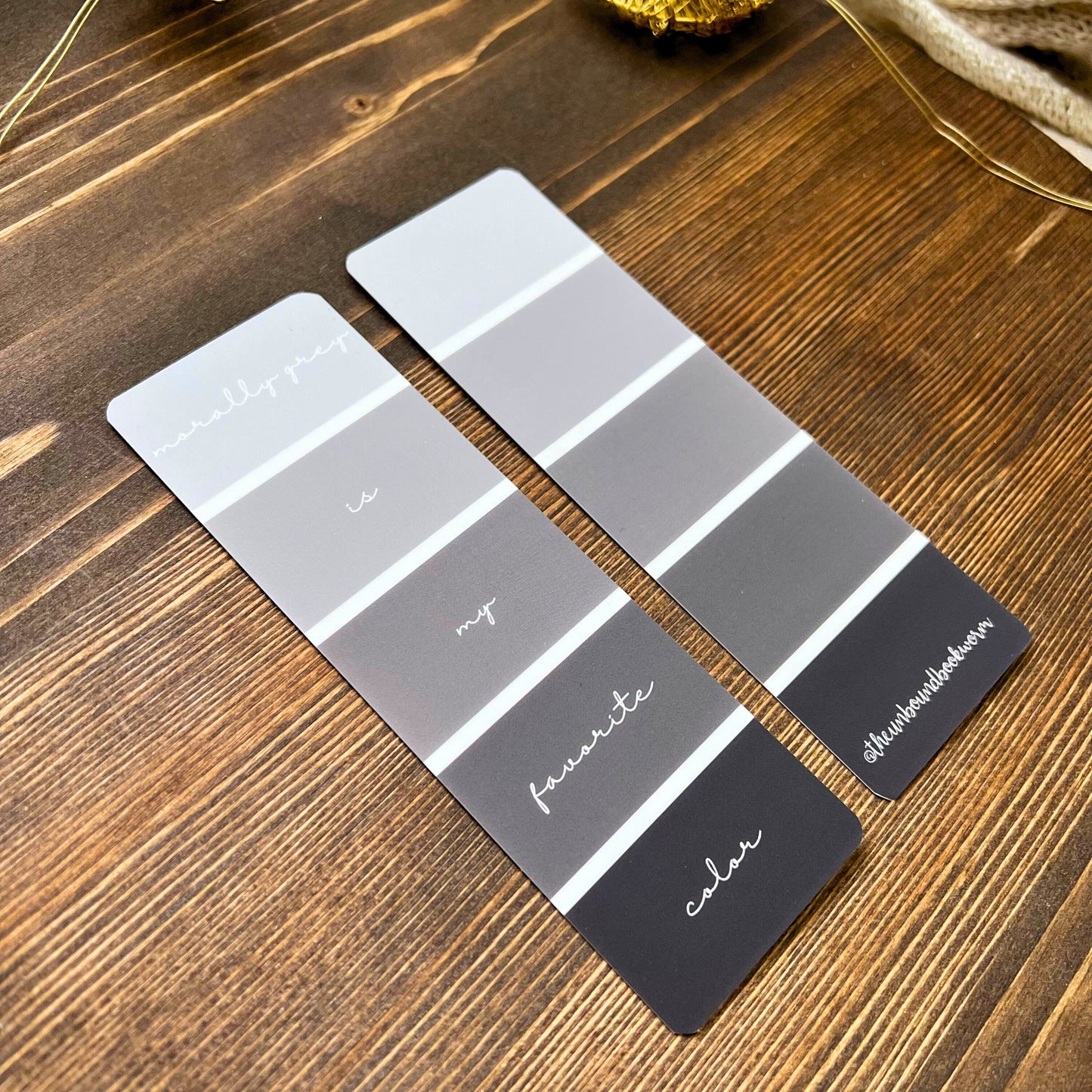 Morally Grey Aesthetic Soft-Touch Bookmark