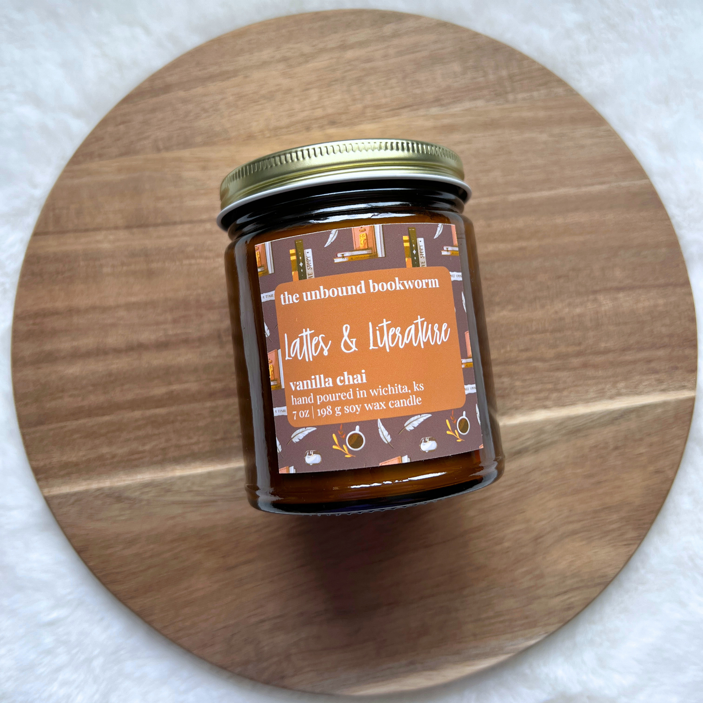Lattes & Literature Fall Candle | 7 oz Soy Candle