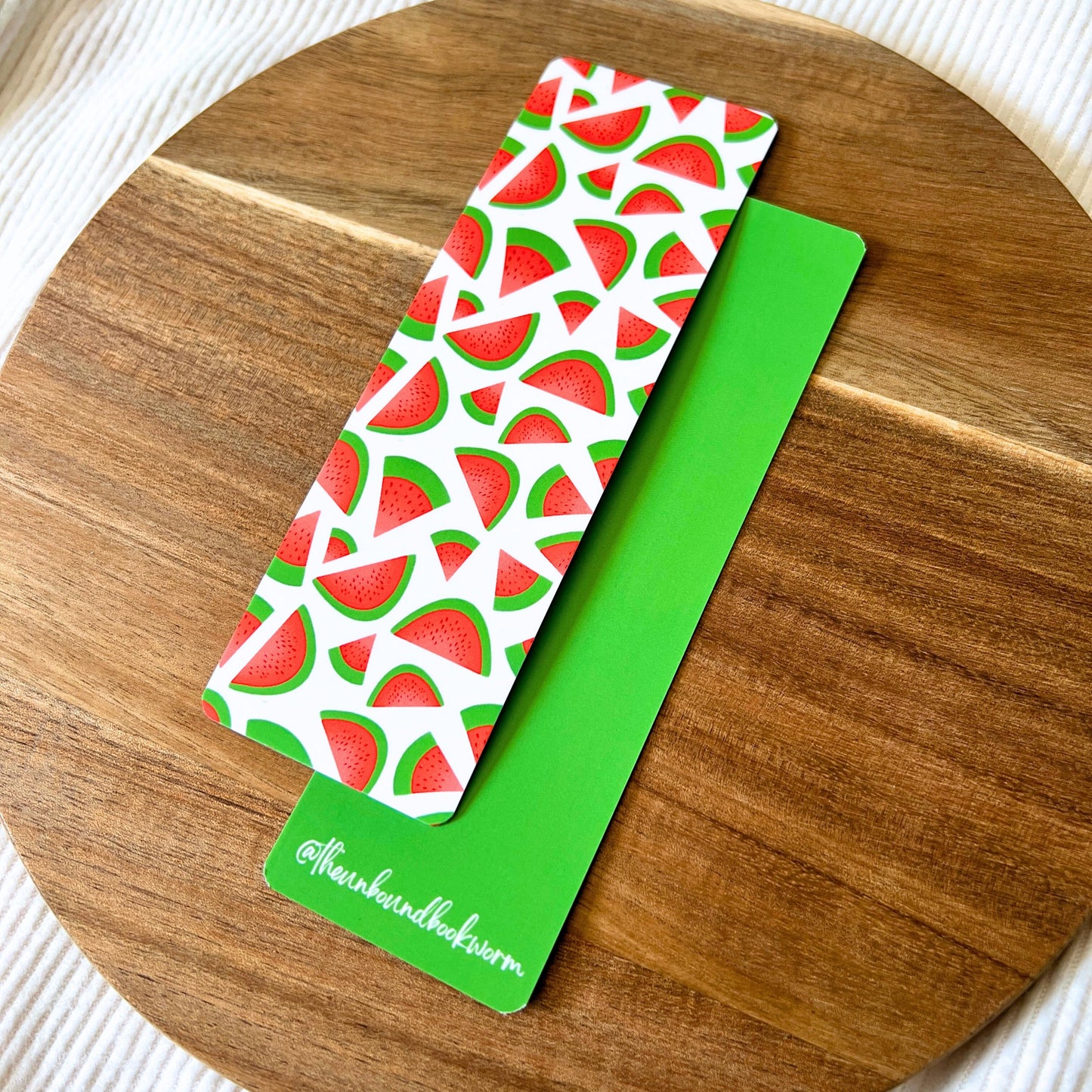 Watermelon Sugar Soft-Touch, Double-Sided Bookmark