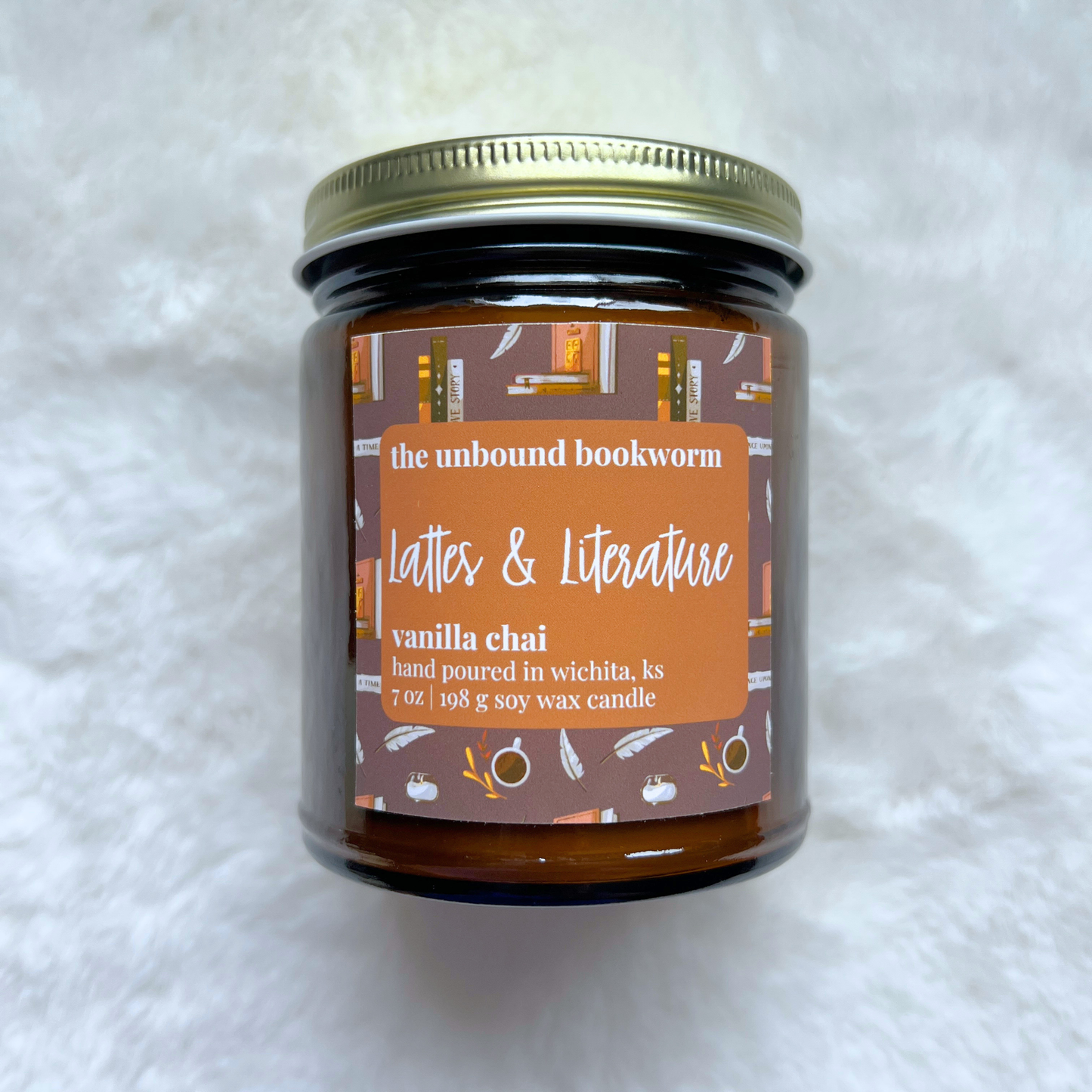 Lattes & Literature Fall Candle | 7 oz Soy Candle