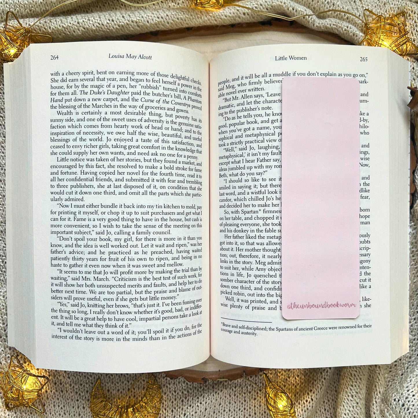 Pink Ghostie Laminated Bookmark