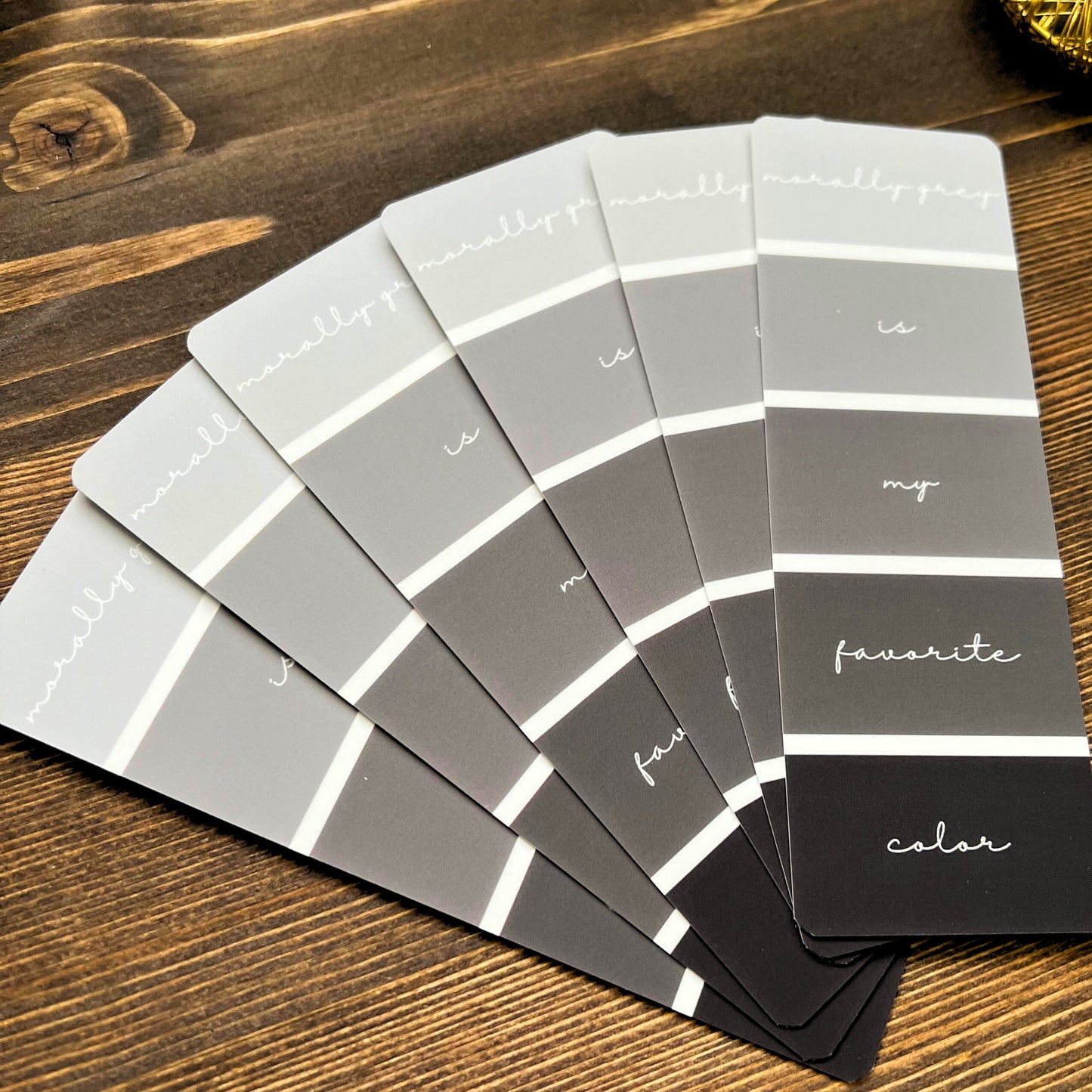 Morally Grey Aesthetic Soft-Touch Bookmark