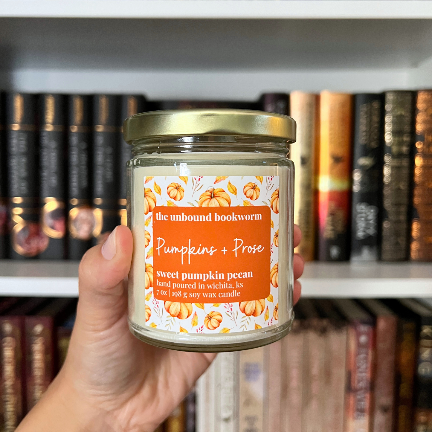 Pumpkins and Prose Book Candle | 7 oz Soy Candle