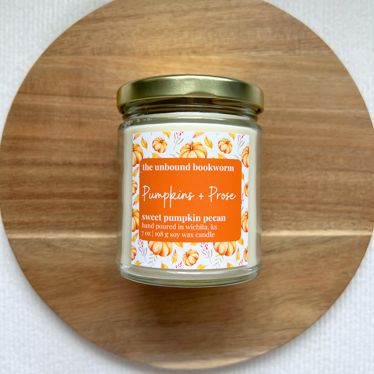 Pumpkins and Prose Book Candle | 7 oz Soy Candle