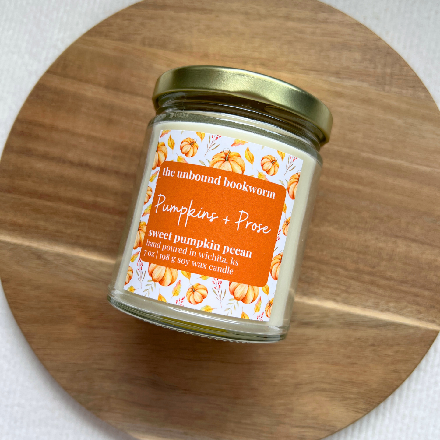 Pumpkins and Prose Book Candle | 7 oz Soy Candle