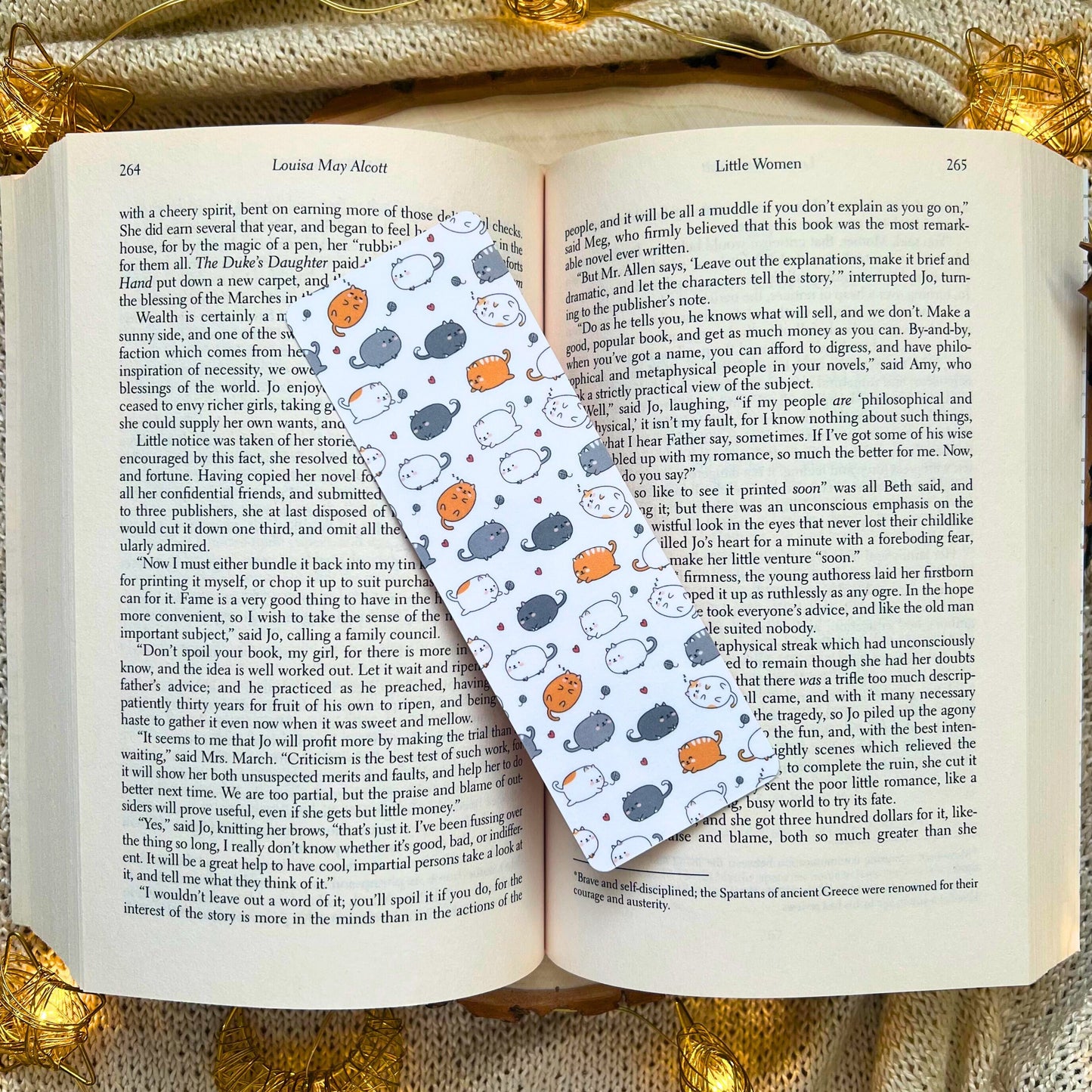 Fat Cat Laminated Bookmark