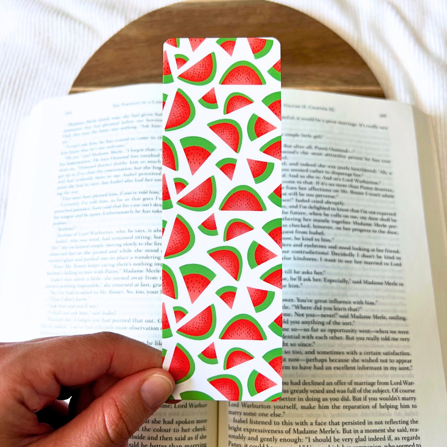 Watermelon Sugar Soft-Touch, Double-Sided Bookmark