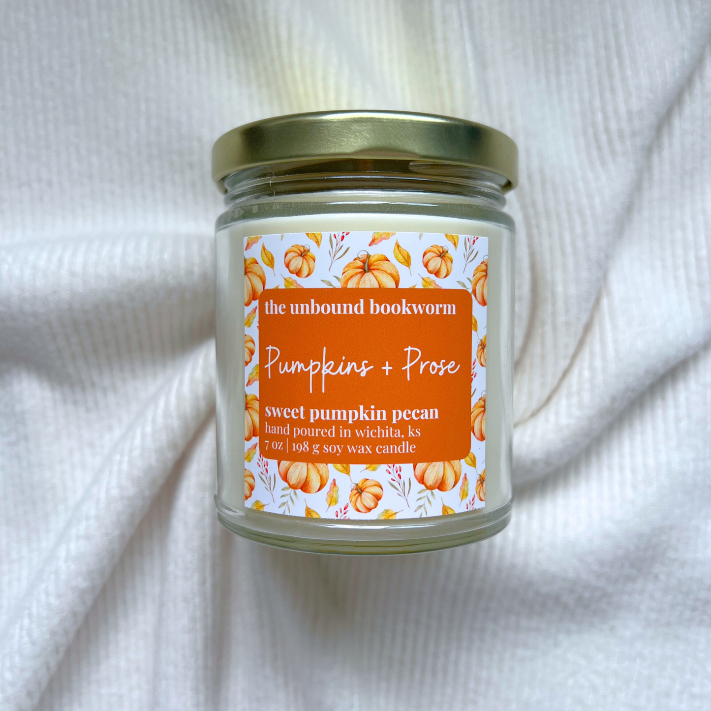 Pumpkins and Prose Book Candle | 7 oz Soy Candle
