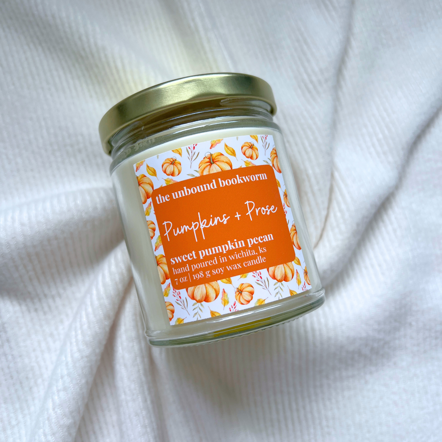 Pumpkins and Prose Book Candle | 7 oz Soy Candle