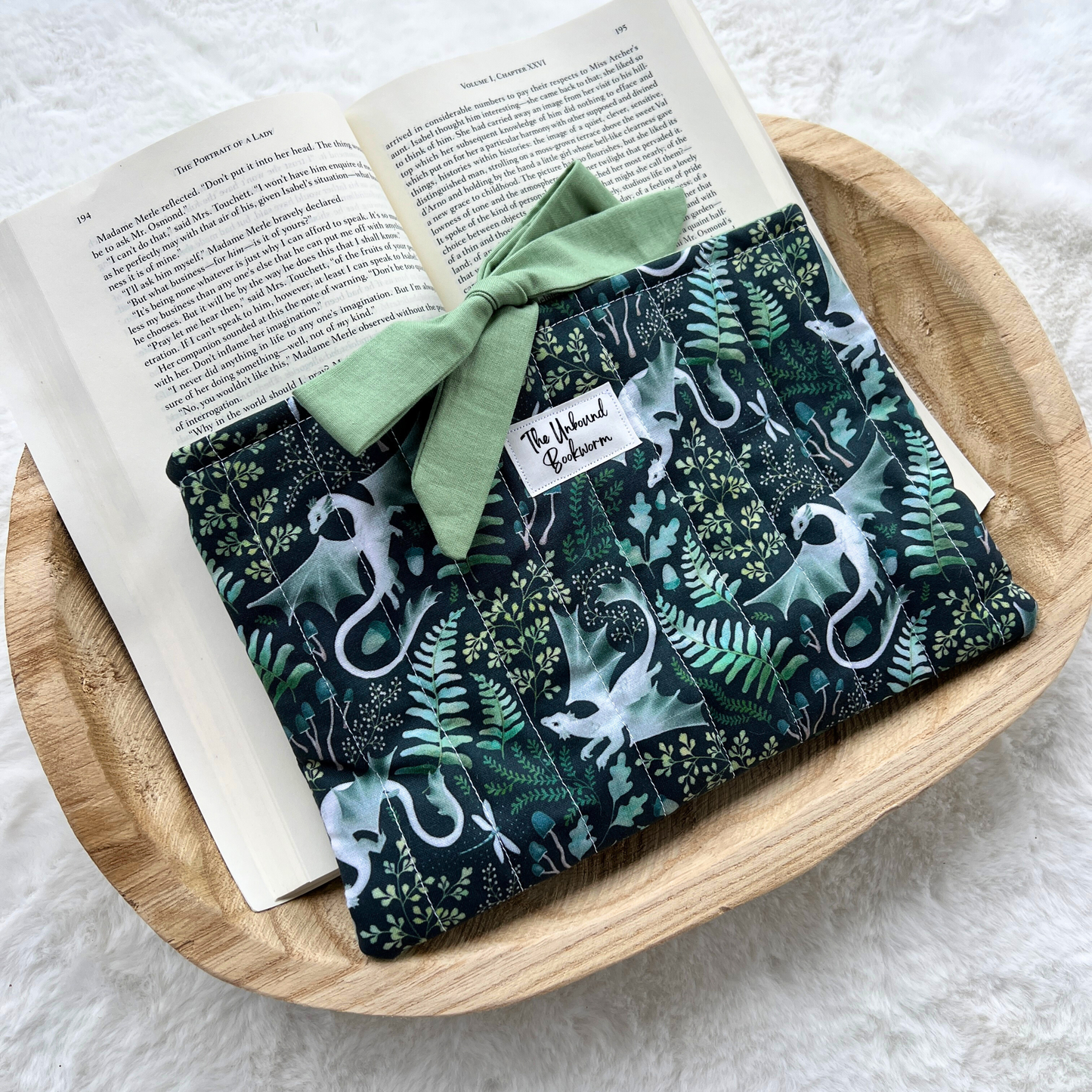 Green Dragons Book Sleeve