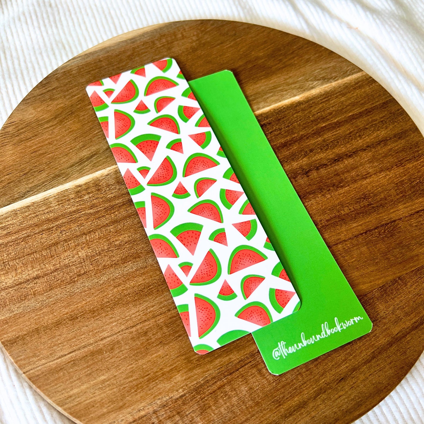 Watermelon Sugar Soft-Touch, Double-Sided Bookmark