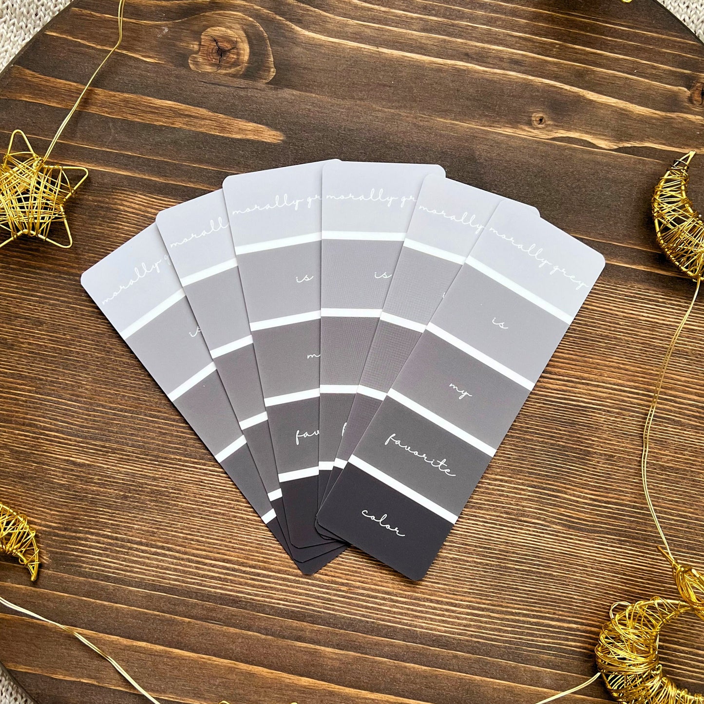 Morally Grey Aesthetic Soft-Touch Bookmark