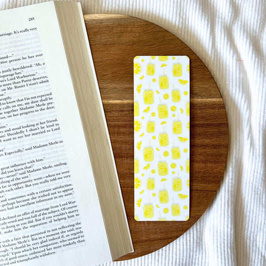 Lemonade Pattern Soft-Touch, Double Sided Bookmark