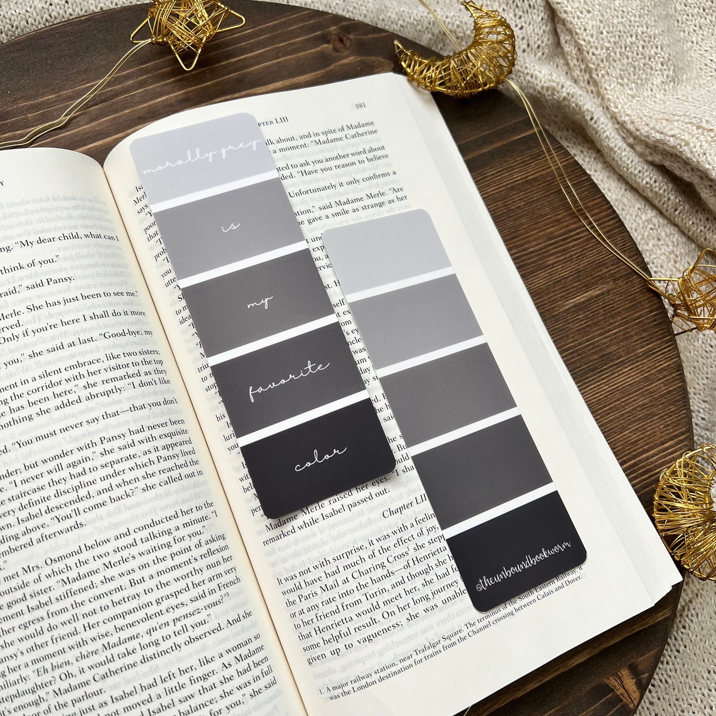 Morally Grey Aesthetic Soft-Touch Bookmark