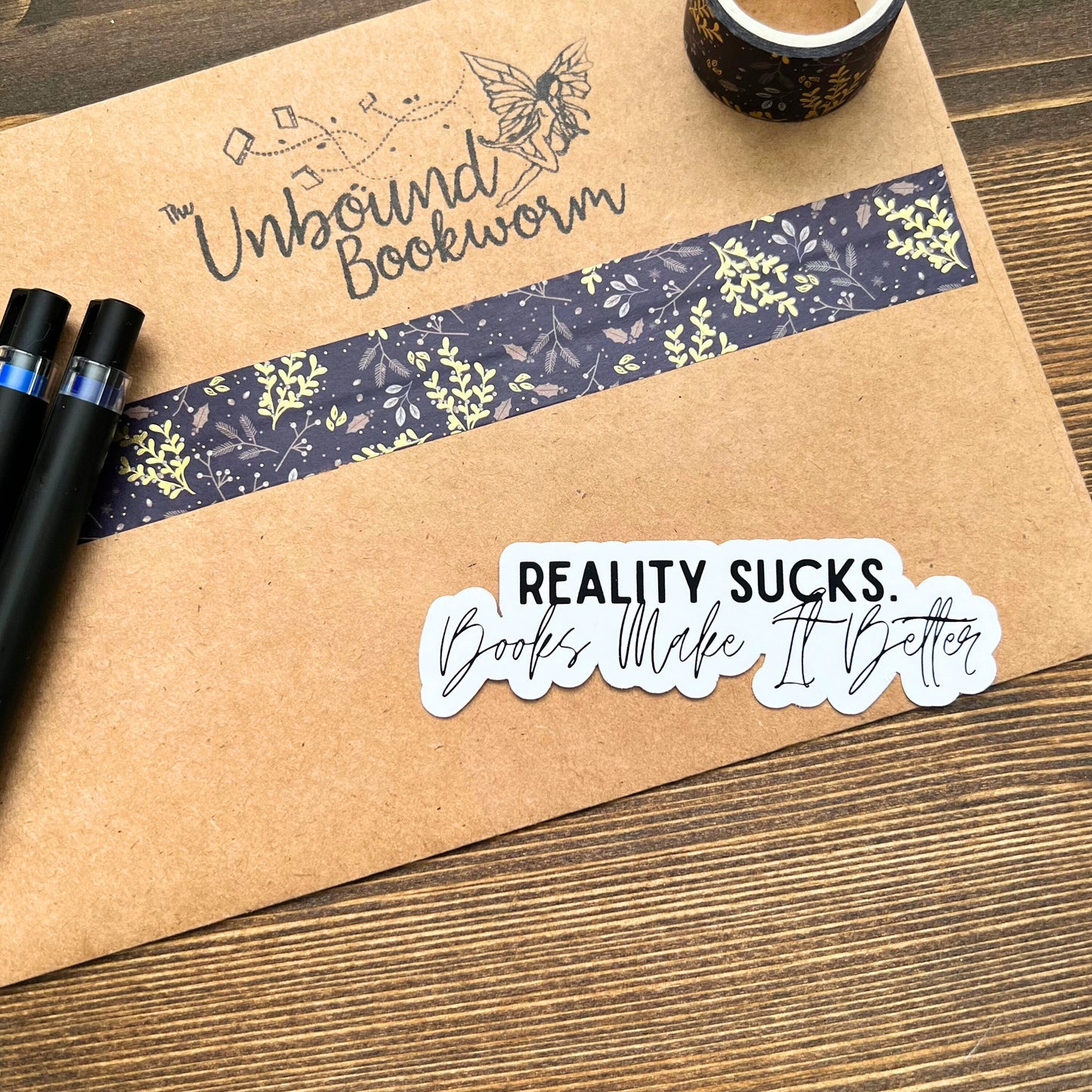 Reality Sucks, Books Make It Better Bookish Sticker