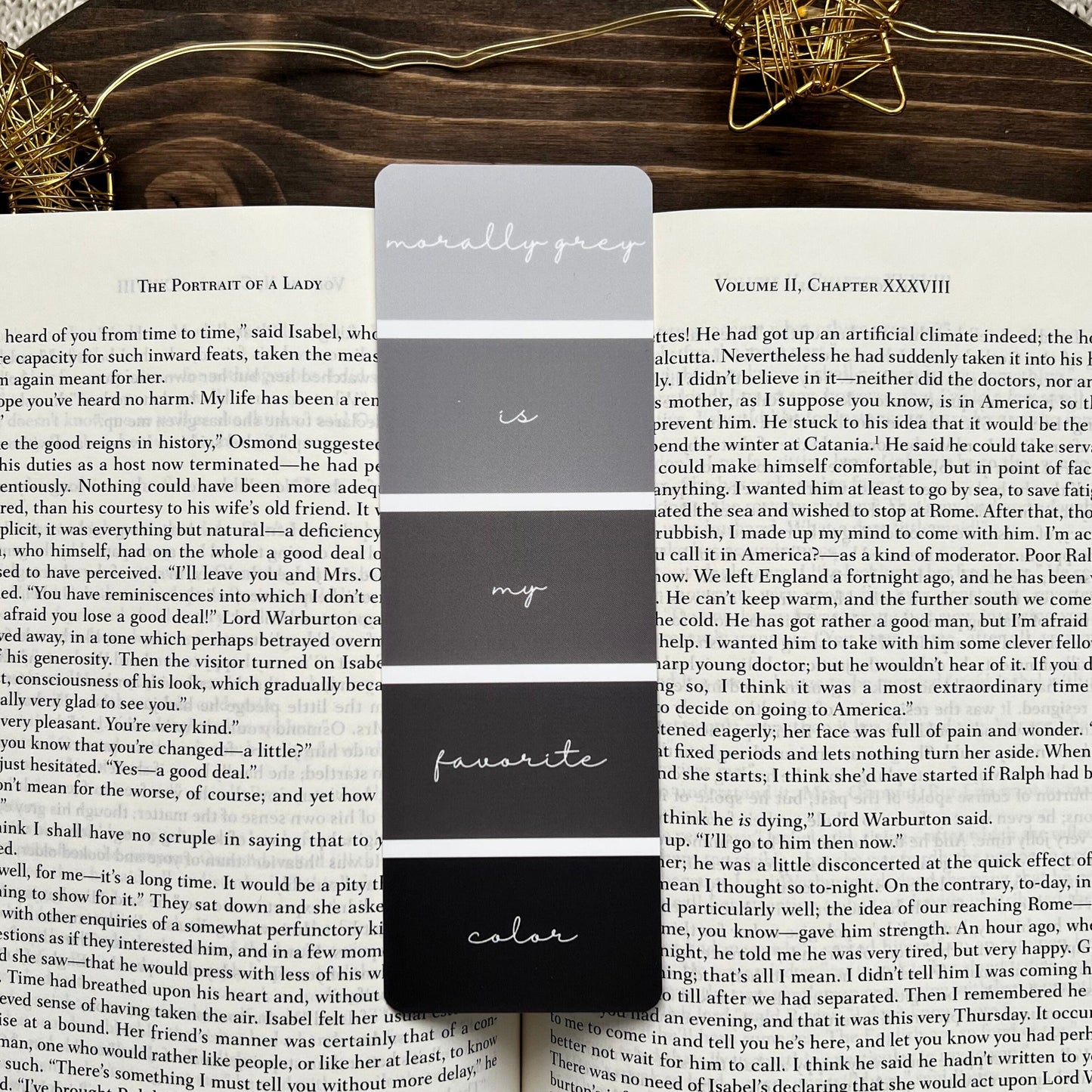 Morally Grey Aesthetic Soft-Touch Bookmark