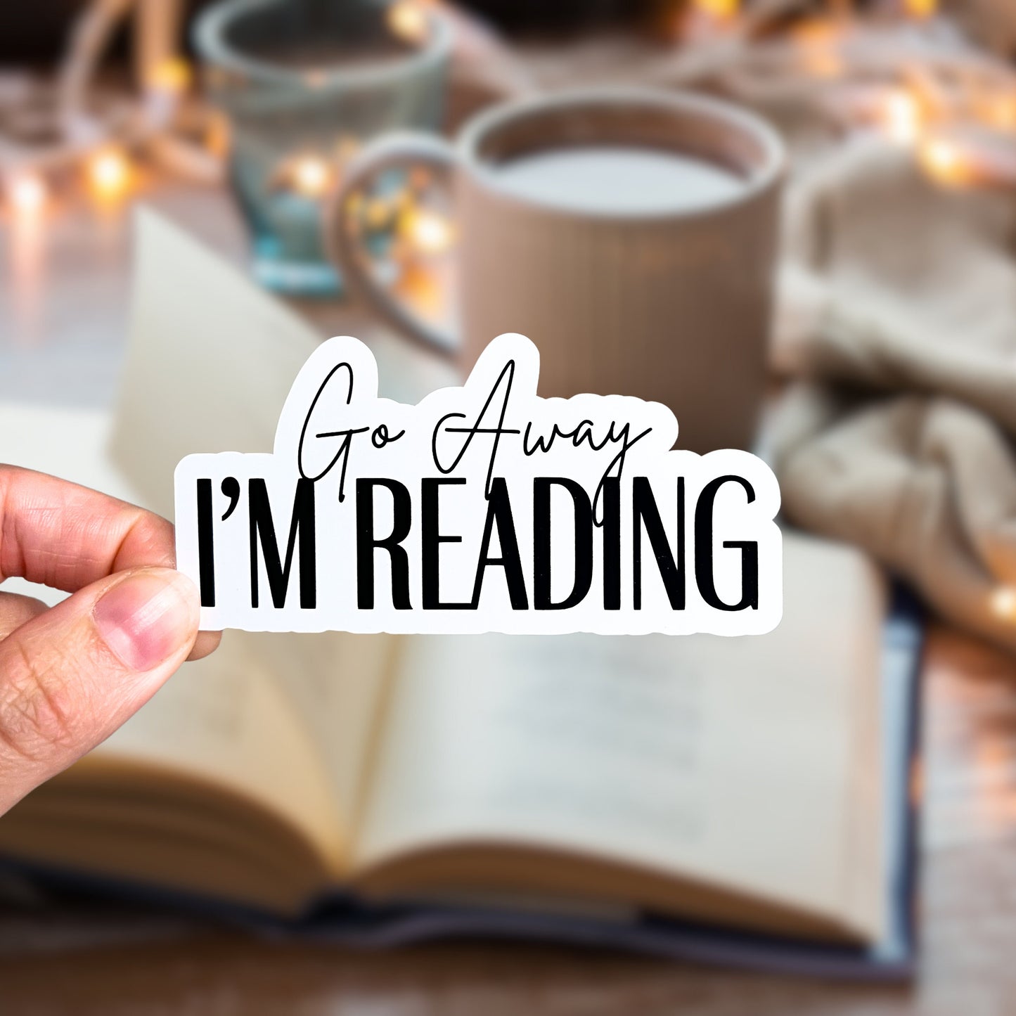 Go Away, I'm Reading Sassy Bookish Sticker