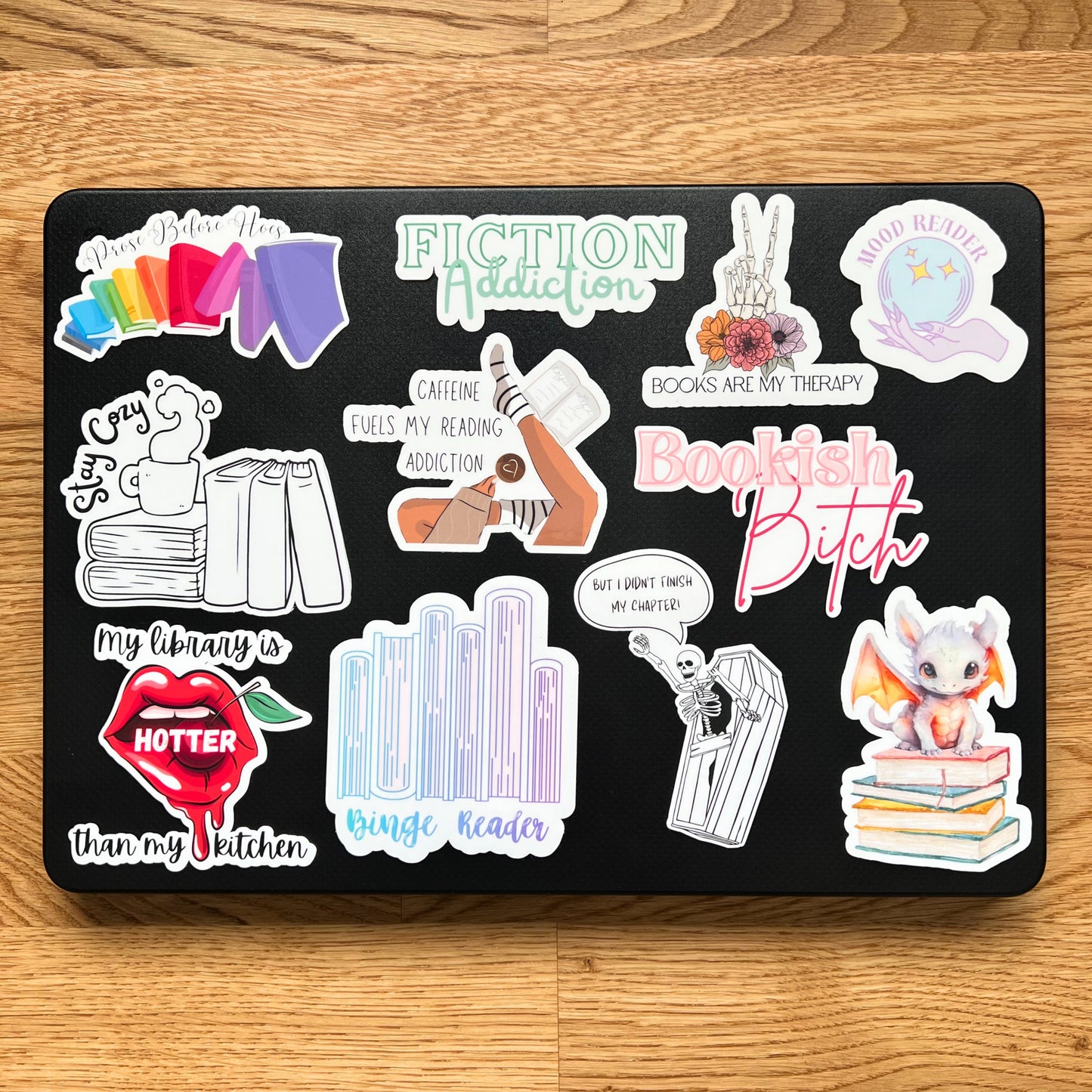 Book Dragon Kindle Sticker