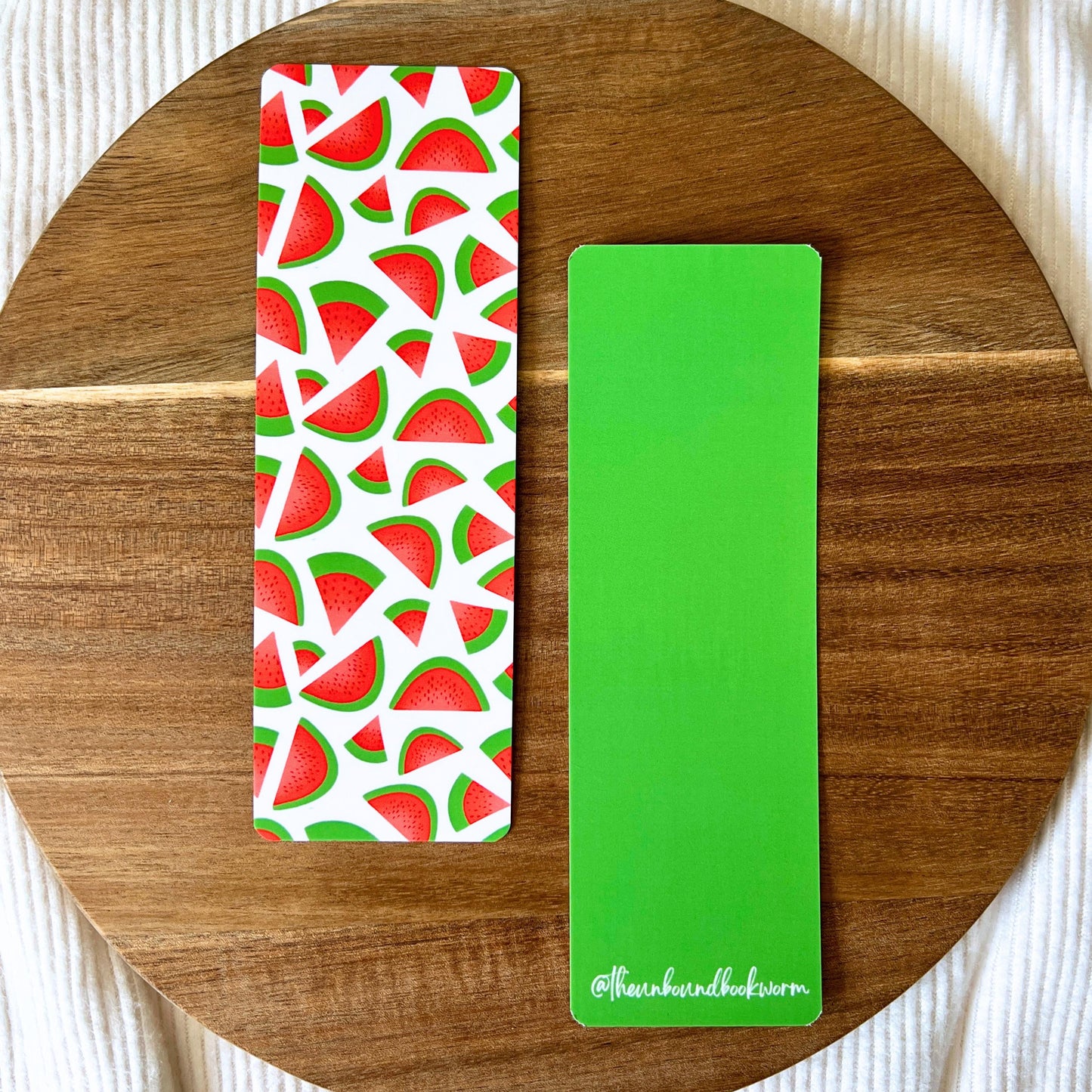 Watermelon Sugar Soft-Touch, Double-Sided Bookmark