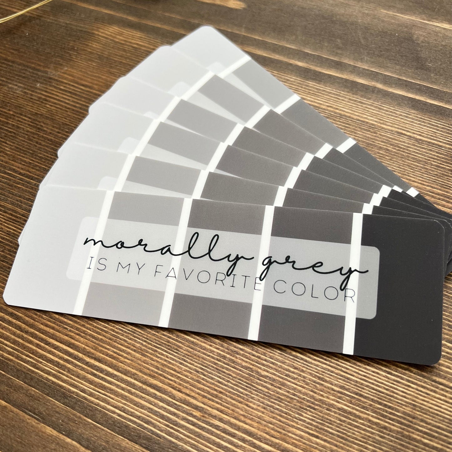 Morally Grey Soft-Touch Bookmark