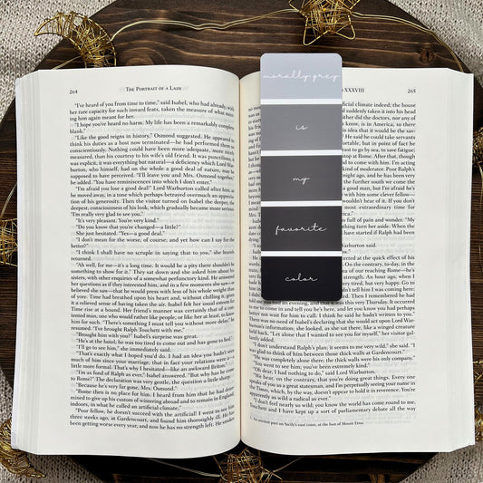 Morally Grey Aesthetic Soft-Touch Bookmark