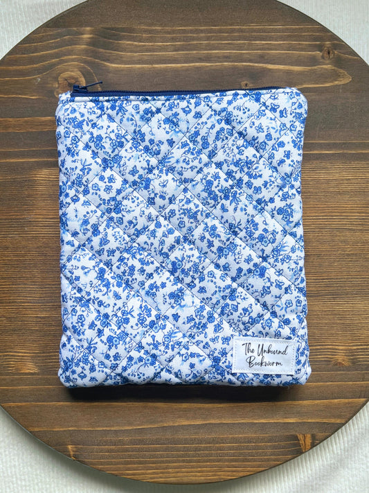 Blue Floral Kindle Sleeve