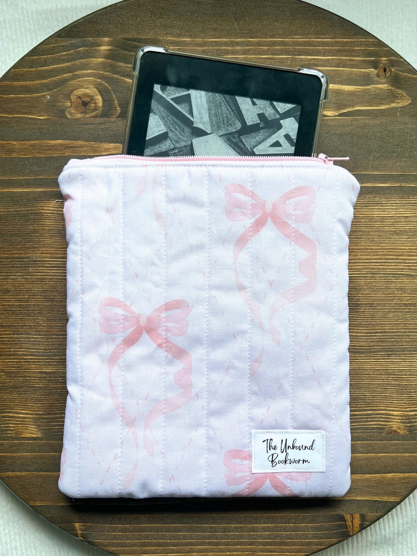 Pink Bow Kindle Sleeve
