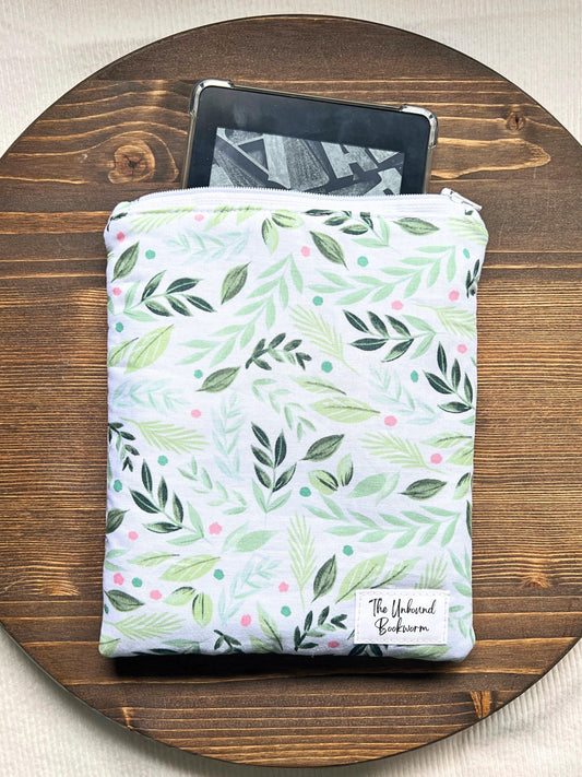 Green Floral Kindle Sleeve