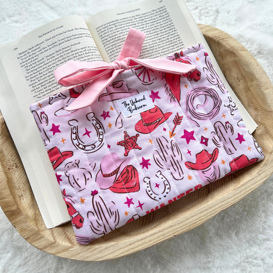 Pink Cowgirl Book Sleeve