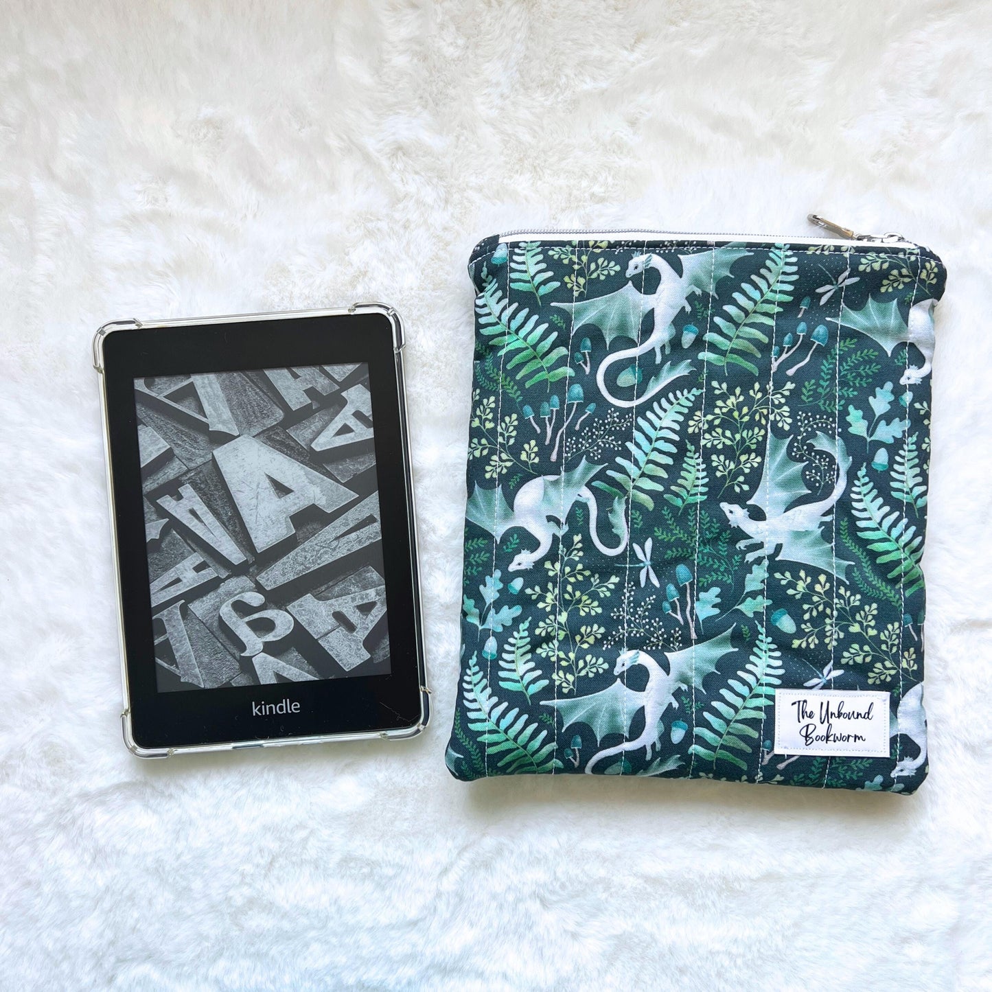 Floral Dragon Kindle Sleeve