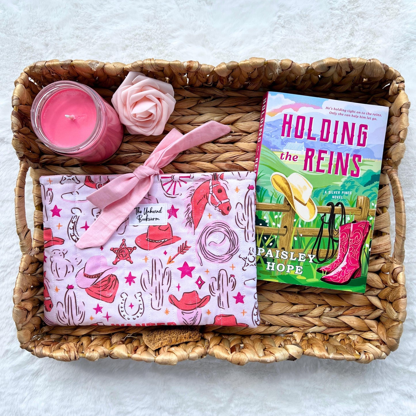 Pink Cowgirl Book Sleeve