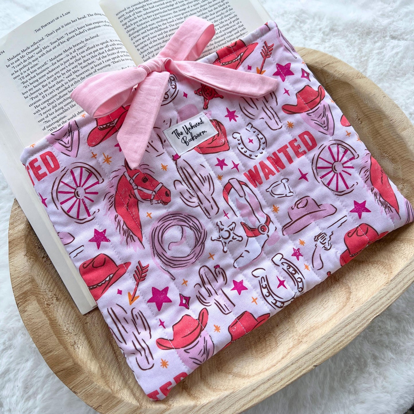 Pink Cowgirl Book Sleeve