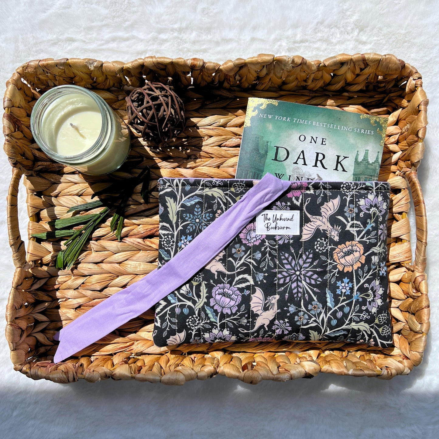 Lavender Dragons Book Sleeve