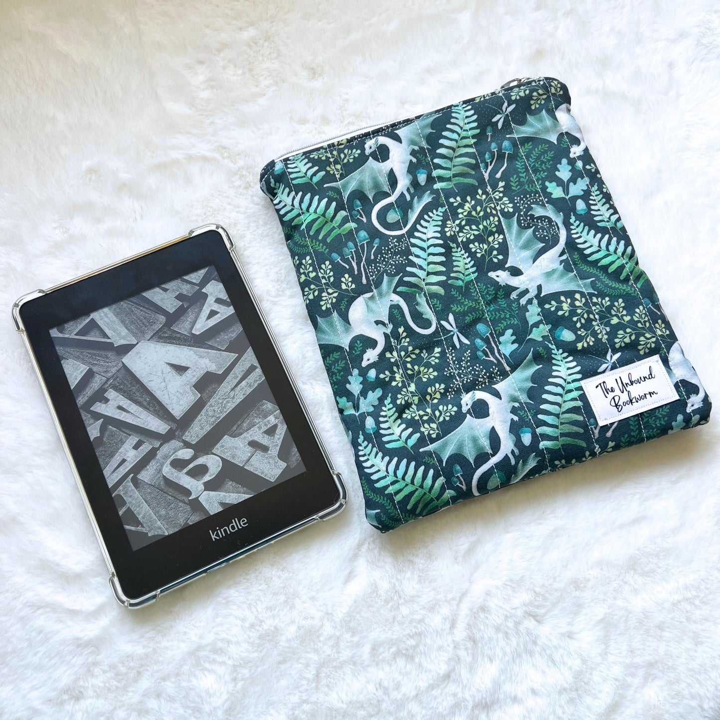 Floral Dragon Kindle Sleeve