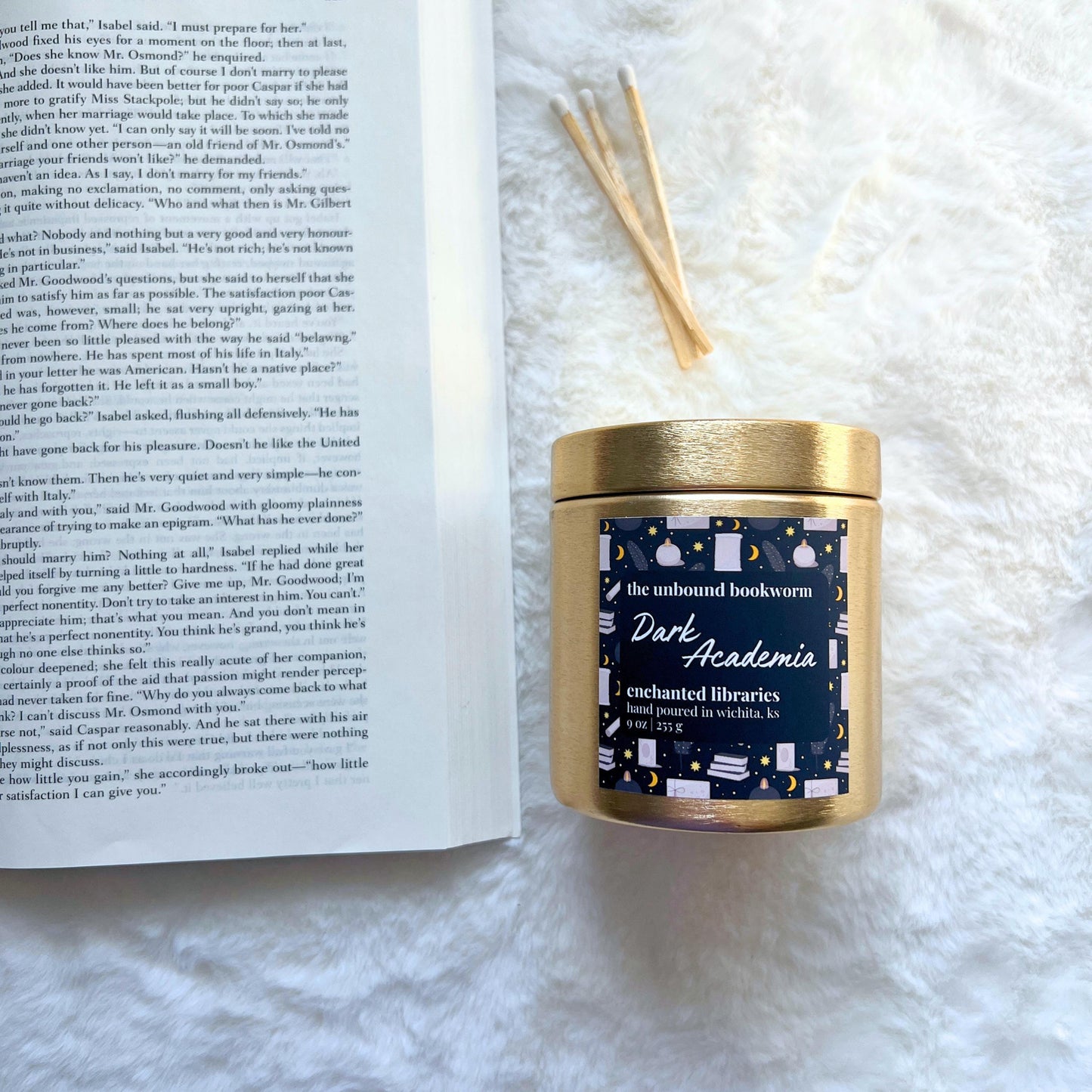 Dark Academia Candle