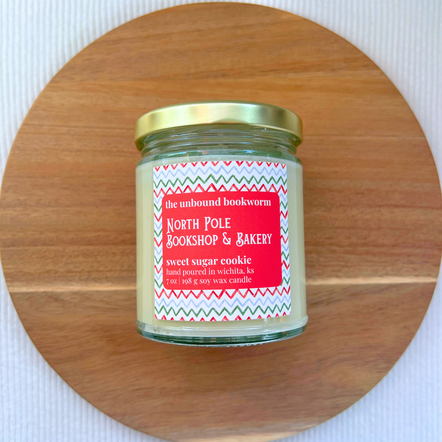 North Pole Bookshop & Bakery | 7 oz Soy Book Candle